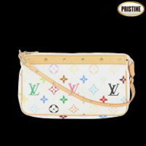 Louis Vuitton Pochette Accessoires Multicolore Multicolor Blanc White